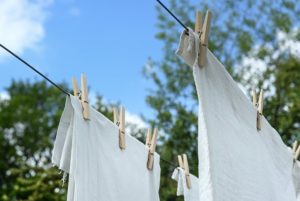 white laundry on a clothes line - Homebiotic - is chlorine dangerous